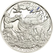 Palau ARC OF NOAH series BIBLICAL STORIES Silver coin $2 Partly enameled 2013 Proof